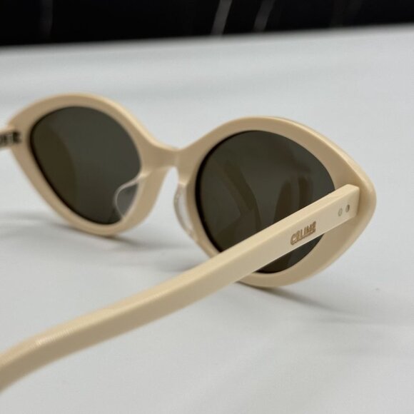 NEW CL40264U 25N CELINE SUNGLASSES IVORY KHAKI WOMEN EYEWEAR CELINE - Picture 8 of 12